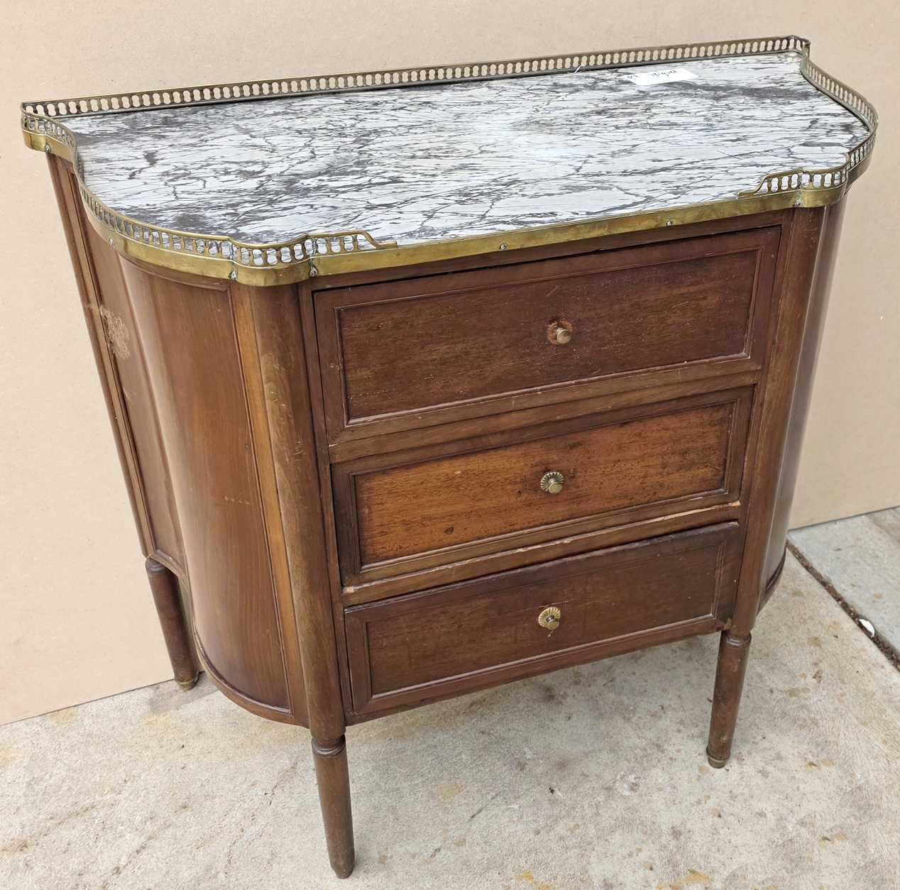 A French Louis XVI Demilune Commode